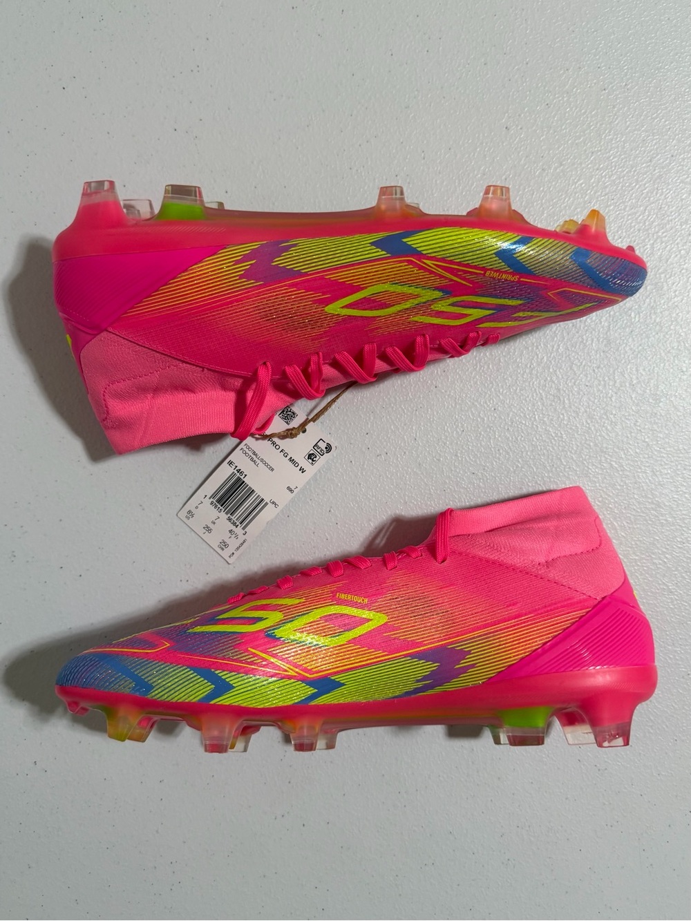 Adidas F50 Pro Firm Ground Mid Women’s Football/Soccer Cleats-Size 8.5 New - Picture 11 of 12